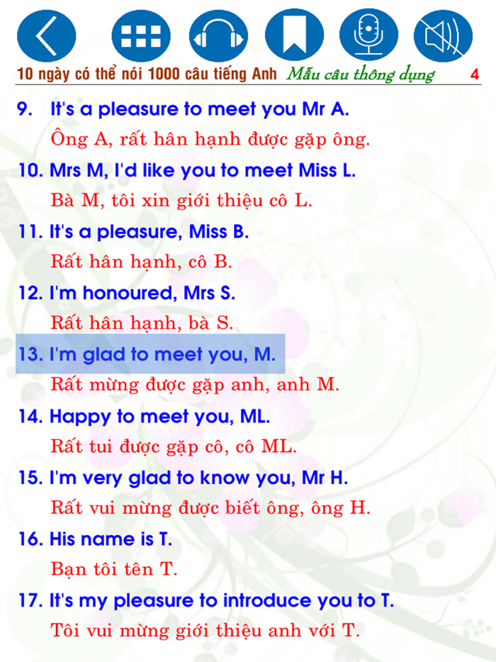 10 ngày nói 1000 câu Anh TD