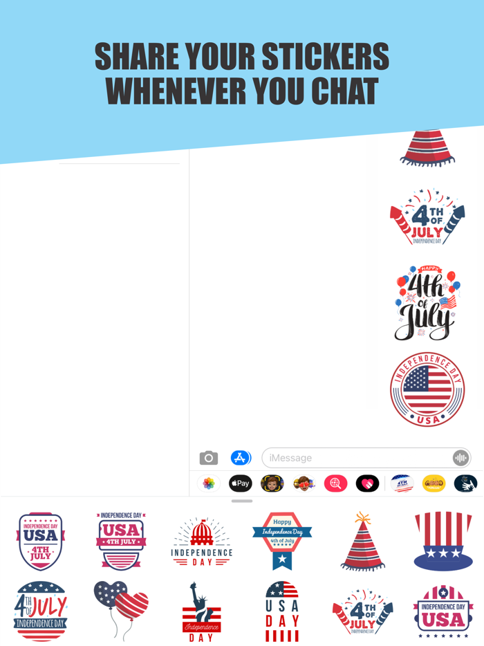 4th of July Stickers