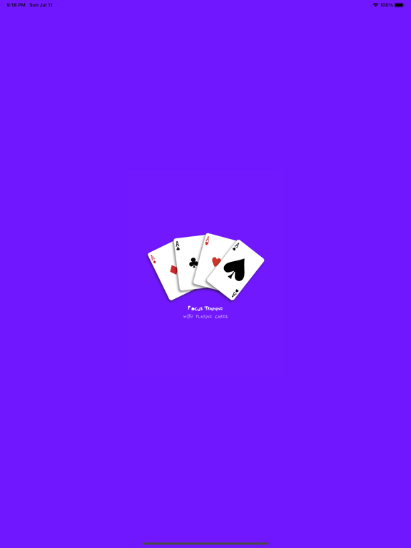 Screenshot #4 pour Focus Training w Playing Cards