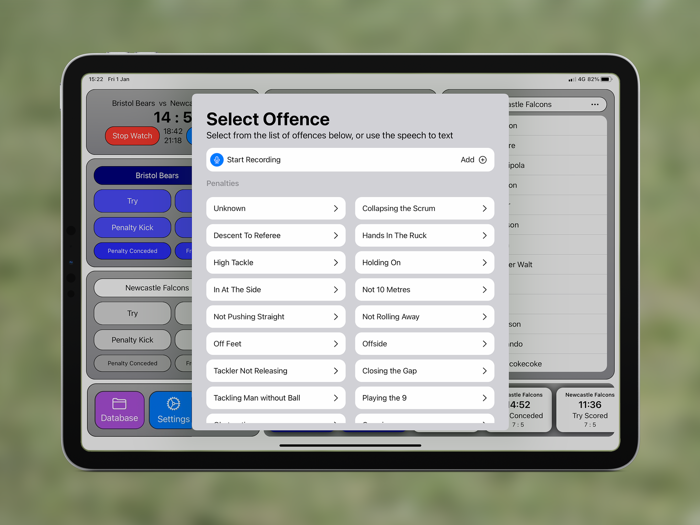 Rugby 4th Official Analysis