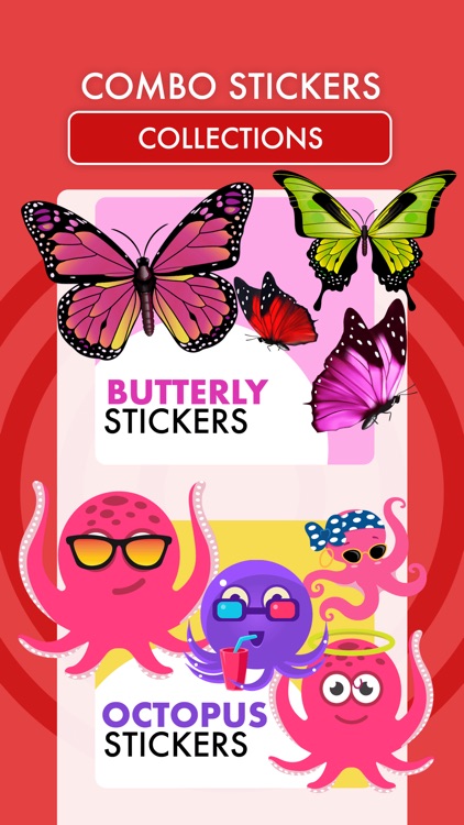 Butterfly & Octopus Stickers