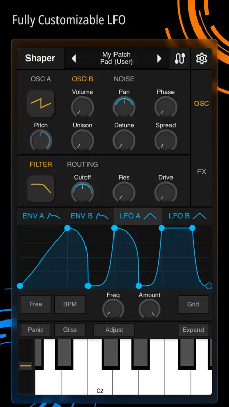 Shaper - Synthesizer screenshot 2 of 8
