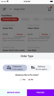 burger street iphone screenshot 2