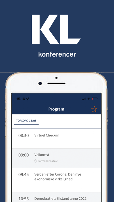 KL konferencer Screenshot