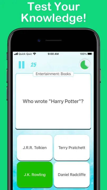 Quick Quiz - Knowledge Game iPhone Screenshot 1