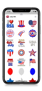 July 4th Fun Stickers screenshot #1 for iPhone