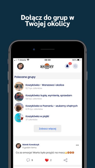 BasketFan - Koszykówka Łączy Screenshot