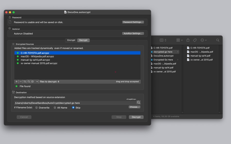 #4. AutoCrypt (macOS) 게시자: Roberto Panetta