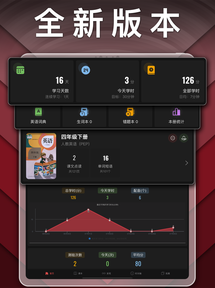 四年级英语下册-pep小学英语人教版点读App