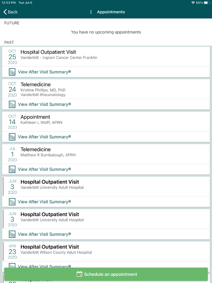 My Health at Vanderbilt