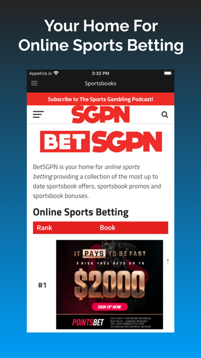 SGPN: Sports Gambling Podcast Screenshot