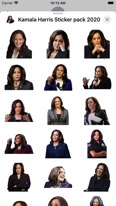 Kamala Harris VP Stickers Screenshot