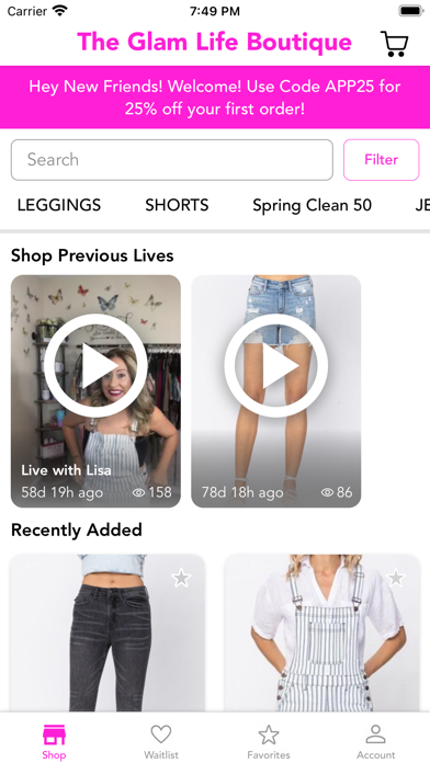 The Glam Life Boutique Screenshot