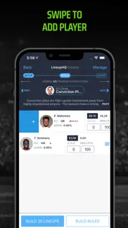 lineuphq for draftkings iphone screenshot 3