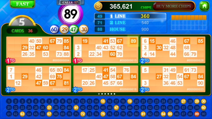 Bingo Solo 90  90 Ball Bingo
