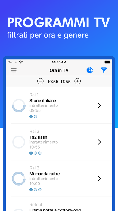 Télécharger Oggi in TV - guida tv pour iPhone / iPad sur l'App Store  (Divertissement)