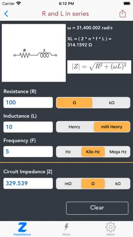 Game screenshot Impedance Calculator lite apk