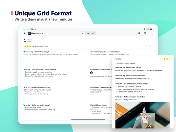 Grid Diary - Journal Planner