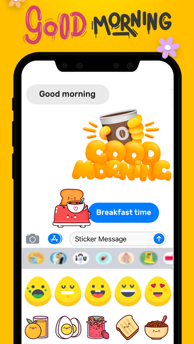 Good Morning Stickers Screenshot