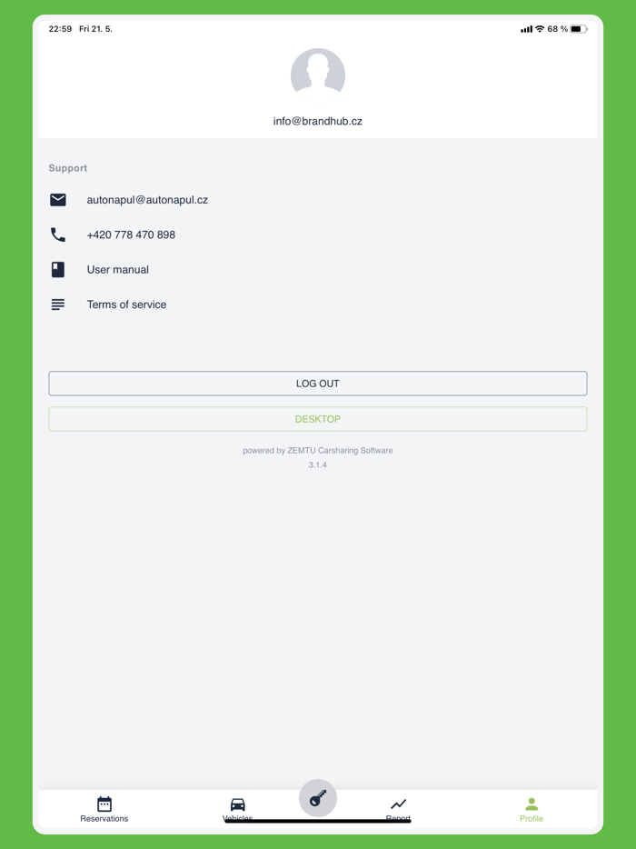 Autonapůl carsharing