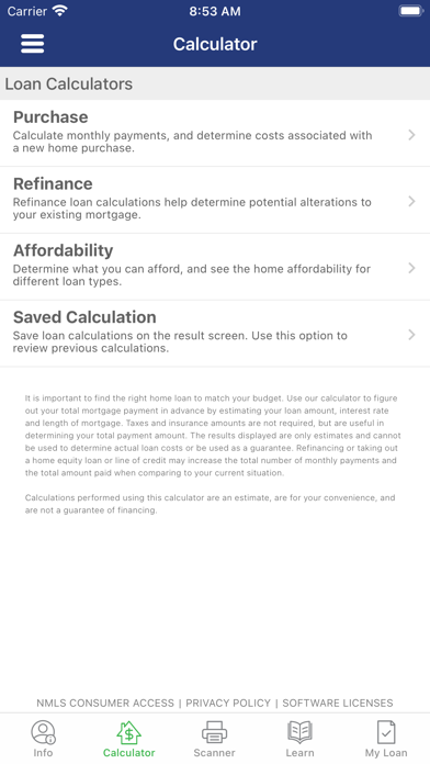 Regent Mortgage Screenshot