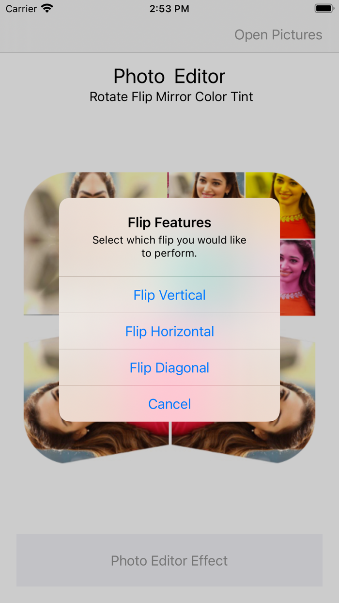 PhotoEditor-Rotate Flip Mirror