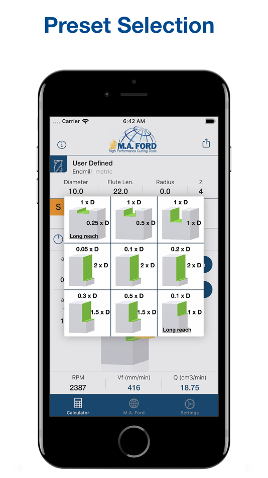 #5. M.A. Ford Machining Calculator (iOS) Podle: M.A. Ford Europe