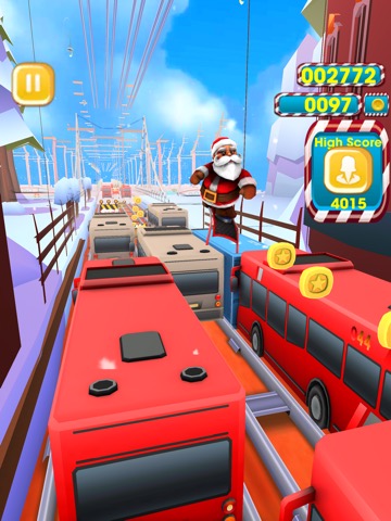 Santa Christmas Runner Sim 3Dのおすすめ画像3