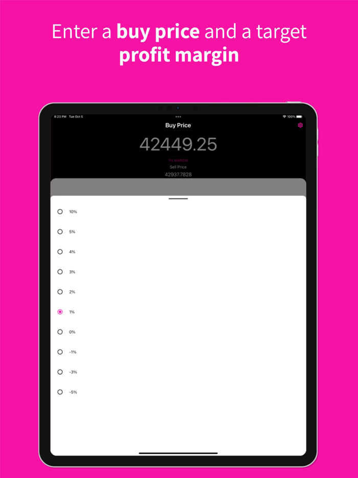 percents - trading calculator