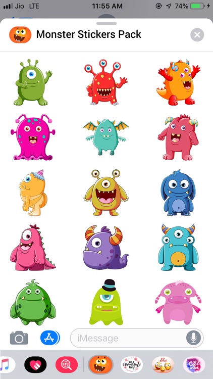 Monster Stickers Pack - MS