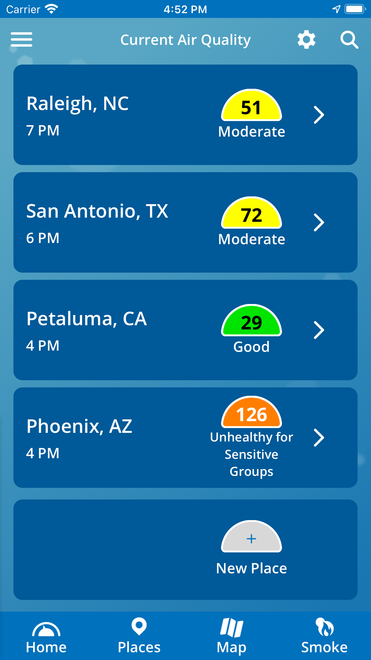 EPA AIRNow screenshot 5