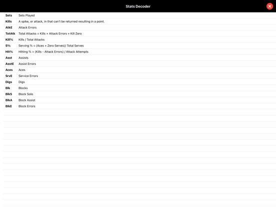 Volleyball Scorebook + Stats screenshot 3