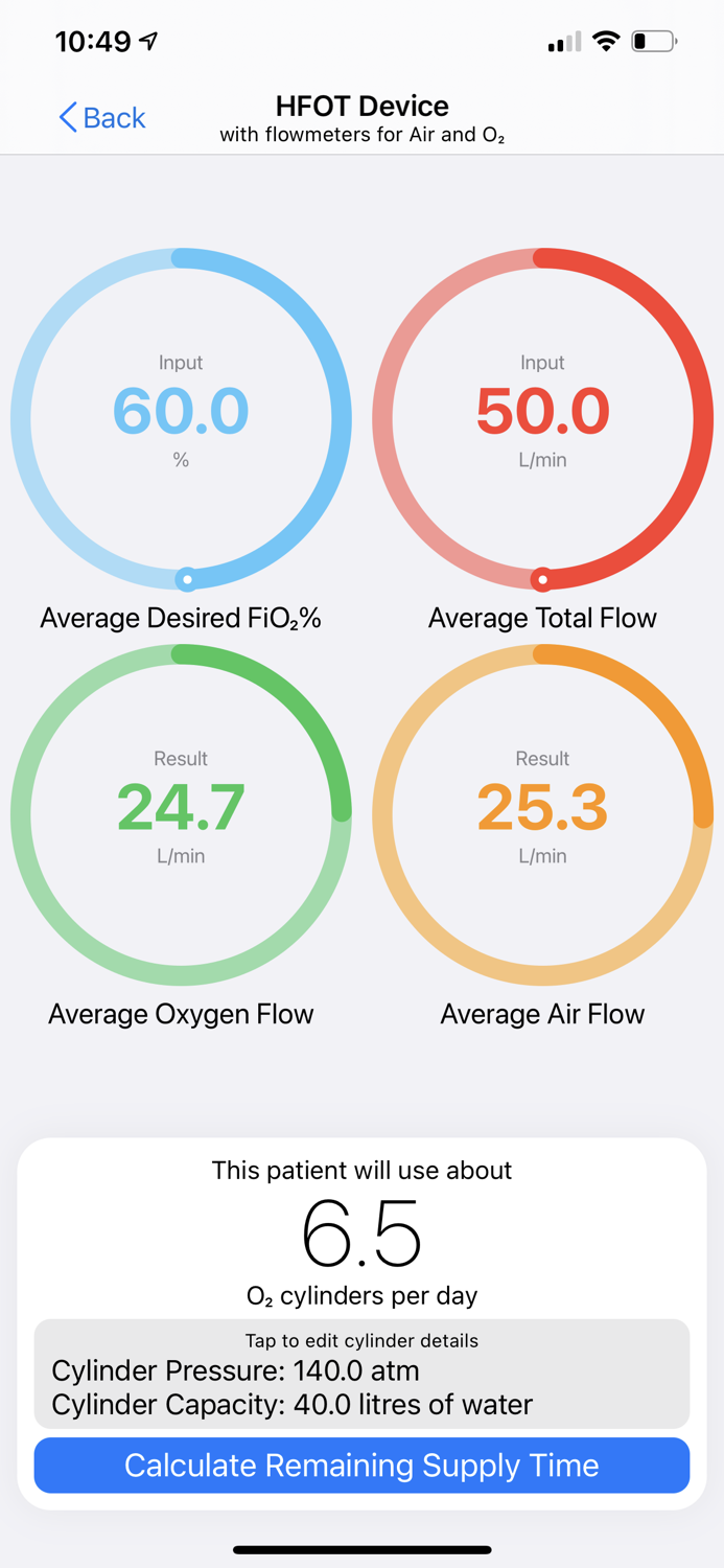 Oxygen Planner