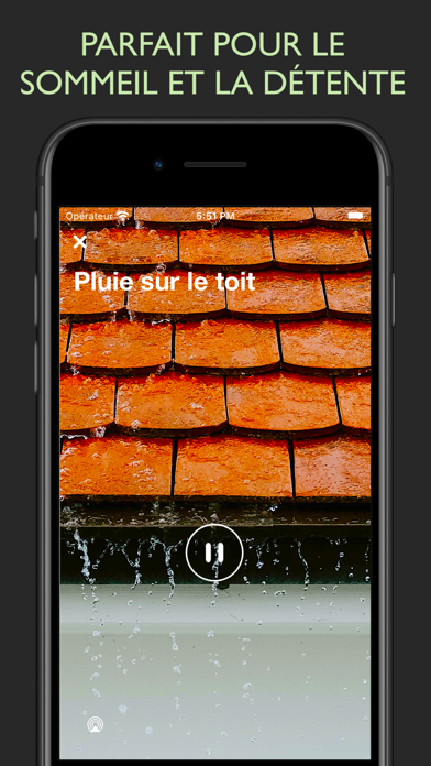 Screenshot #1 pour Son de la Pluie: Relax, Dormir
