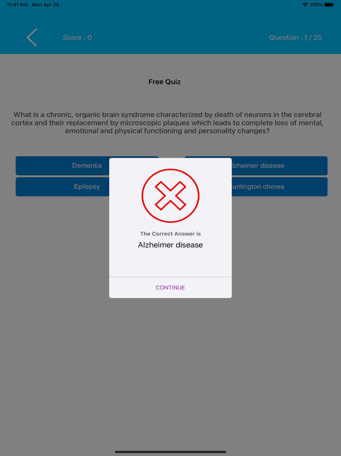 Nursing and Medical Quiz Set