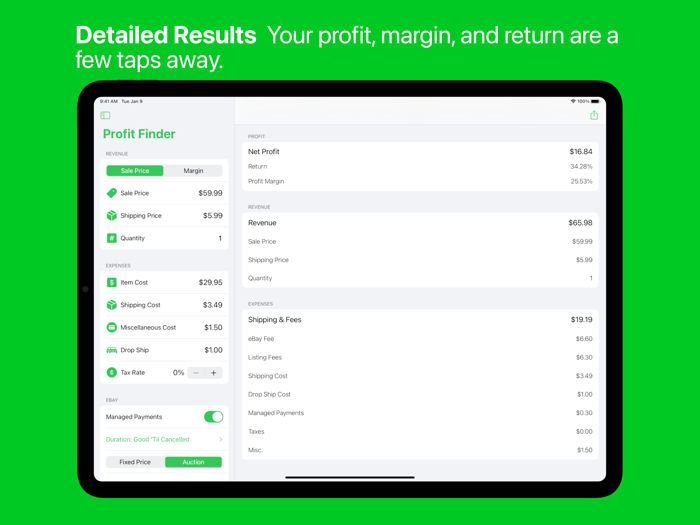 Profit Finder - Fee Calculator