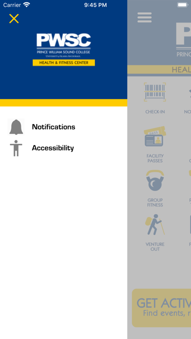 PWSC Health & Fitness Center Screenshot