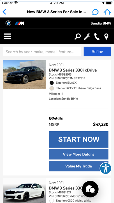 Sandia BMW Screenshot