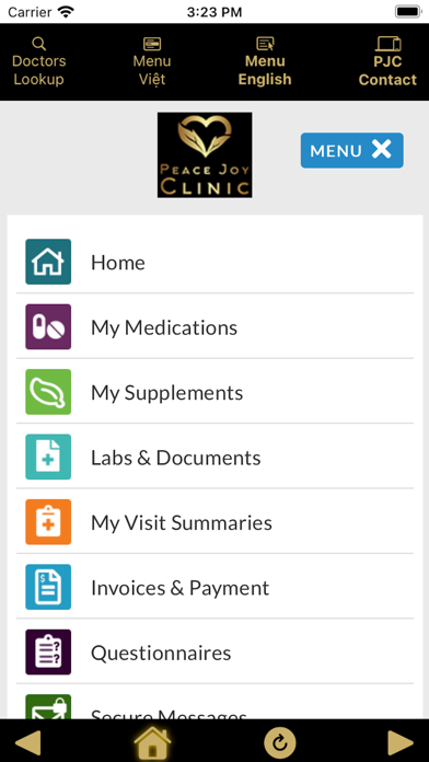 Peace Joy Clinic Screenshot