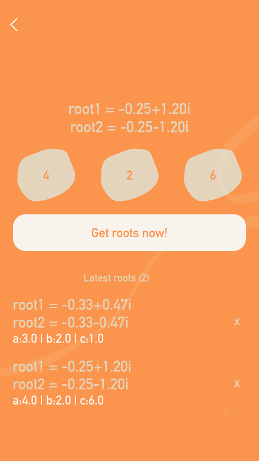 #2. Calculator Quadratic Formula (iOS) 由: Josue Cuginguilua
