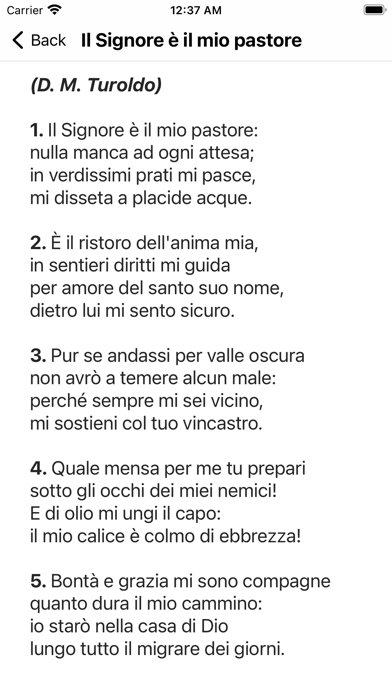 Canti Liturgici per la Messa Screenshot