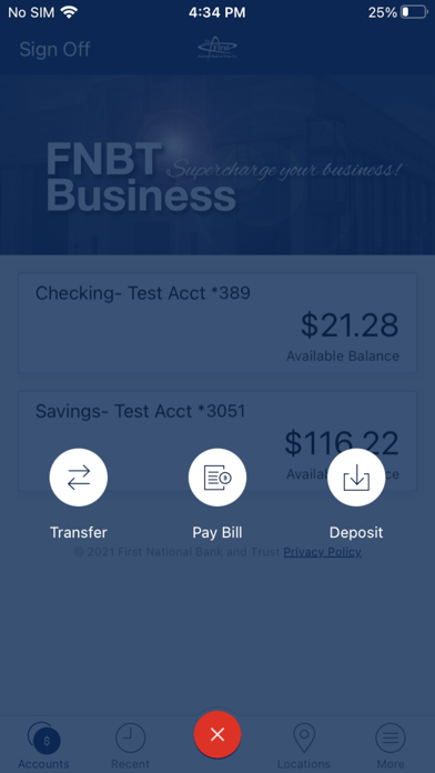 FNBT Business Mobile Screenshot