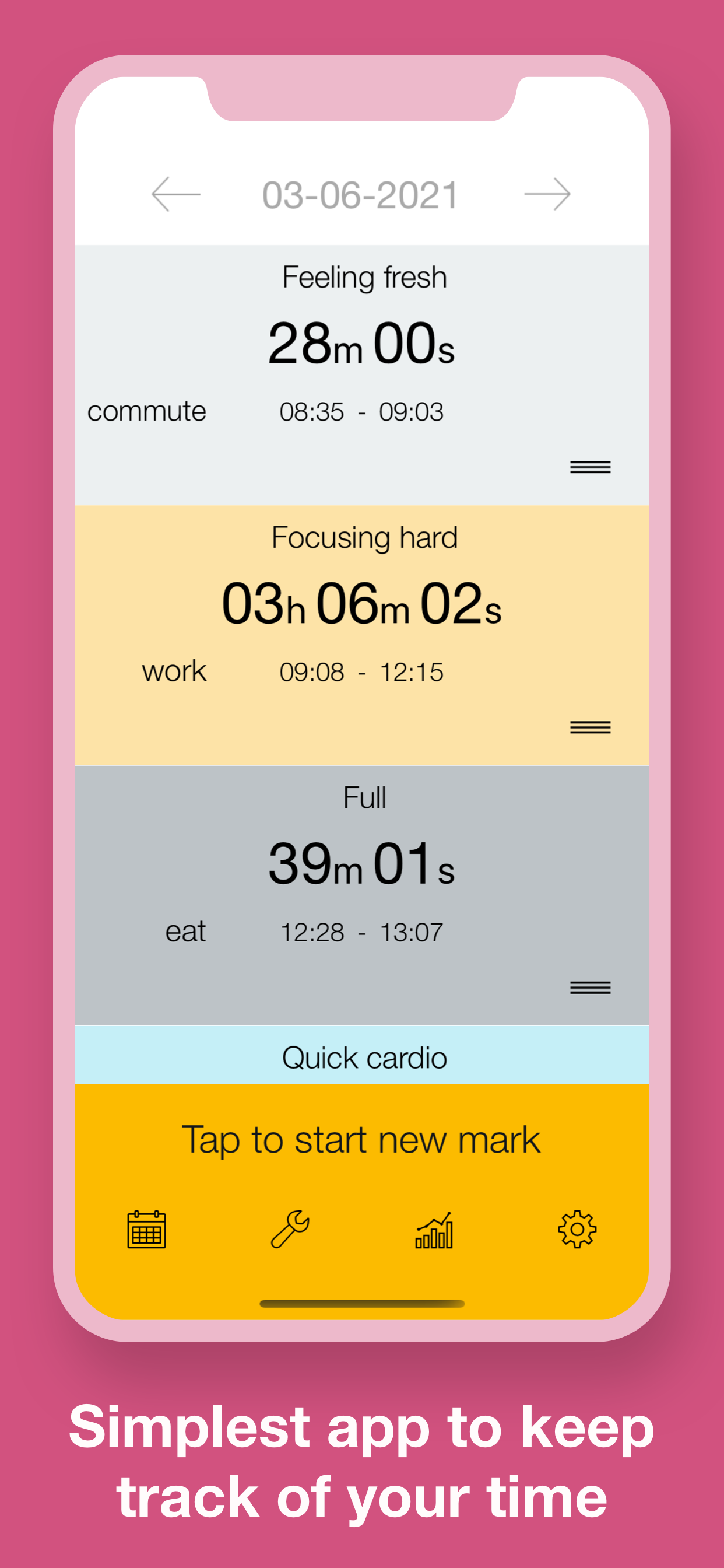Time Mark - Track and Insights