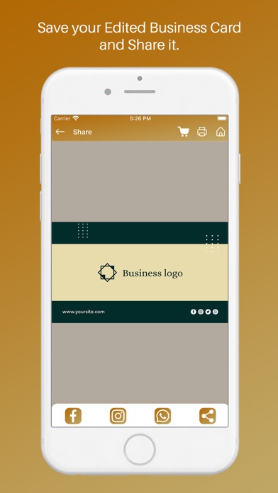 Business Card Design Maker Screenshot
