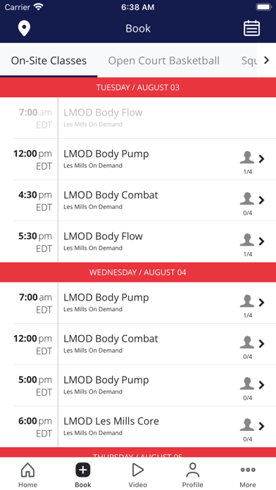 Cambridge Athletic Club Screenshot