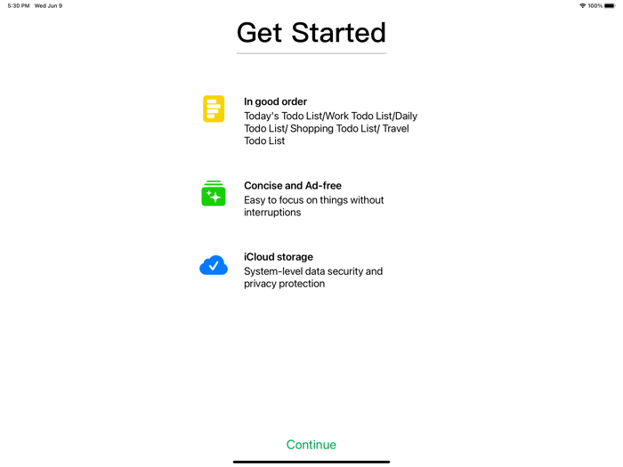 To do list - No ads checklist