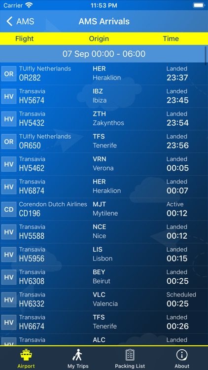 Amsterdam Airport Info + Radar