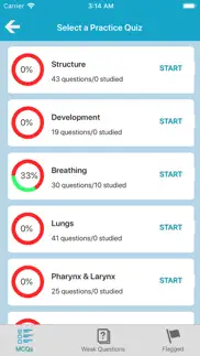 respiratory system quizzes iphone screenshot 2