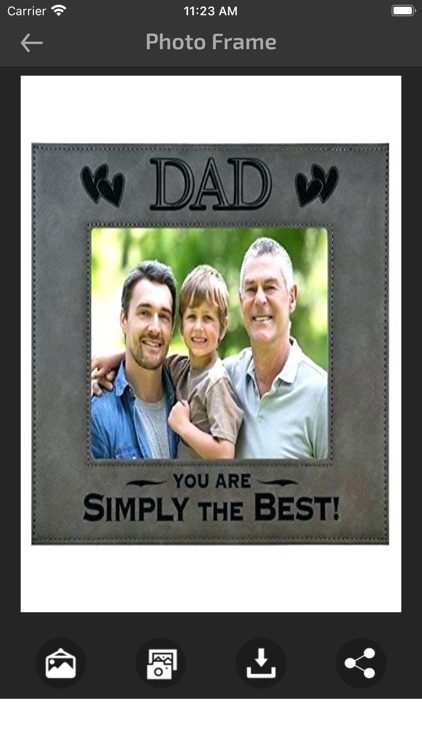 Fathers Day Wishes Frame Cards screenshot-3