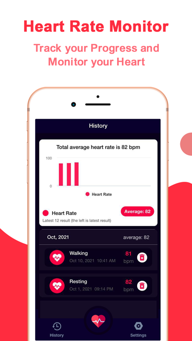 Screenshot #3 pour Heart Rate Monitor -HR Monitor